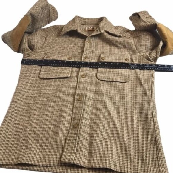 Vintage 1970 Pendleton 100% Virgin Wool Size Large Elbow Patches - Picture 11 of 15